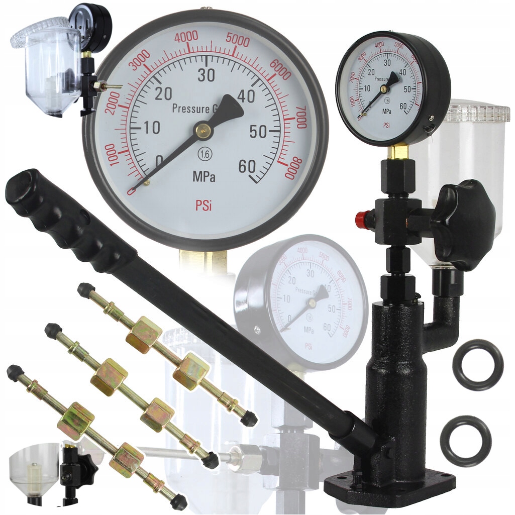 Tester vstřikovačů Mar-Pol 600 bar s adaptéry pro dieselové motory