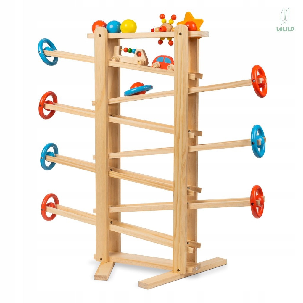LULILO TOR KULKOWY DREWNIANY KULODROM IRI 70CM XXL Bohater brak