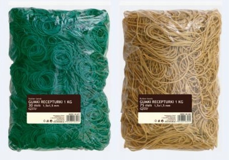 

Gumki recepturki kolorowe 50g mix kolor Pakiet