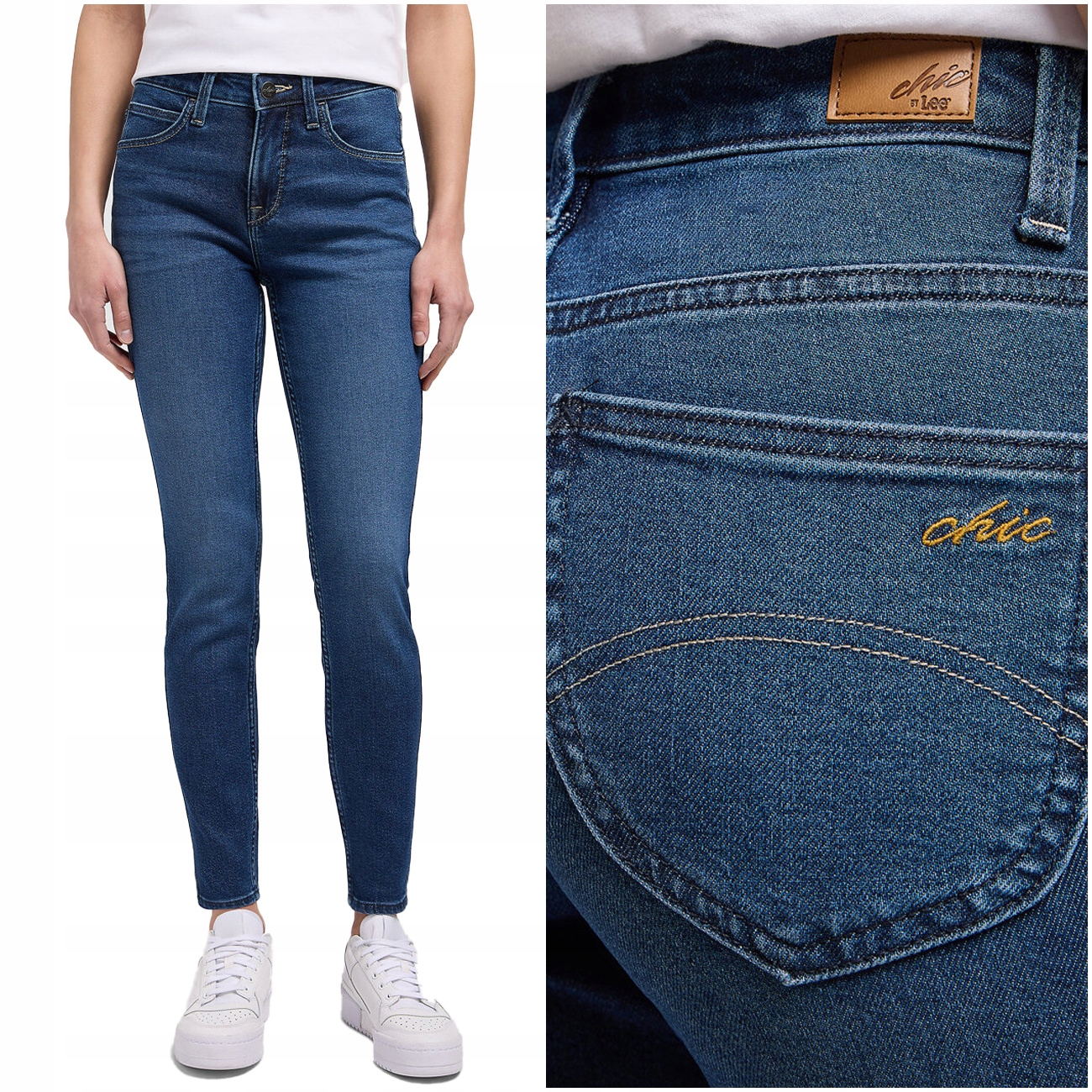 Lee High Rise Skinny W28 L31 Dámské džínové kalhoty džíny Přiléhavé