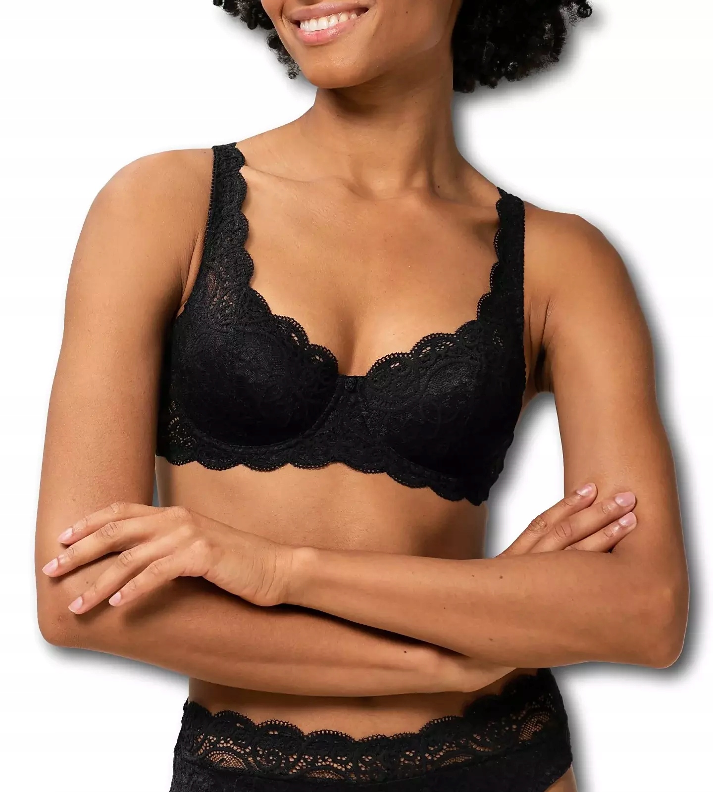 Triumph vyztužený krajkový podprsenkový košíček Amourette 300 Whp 85F