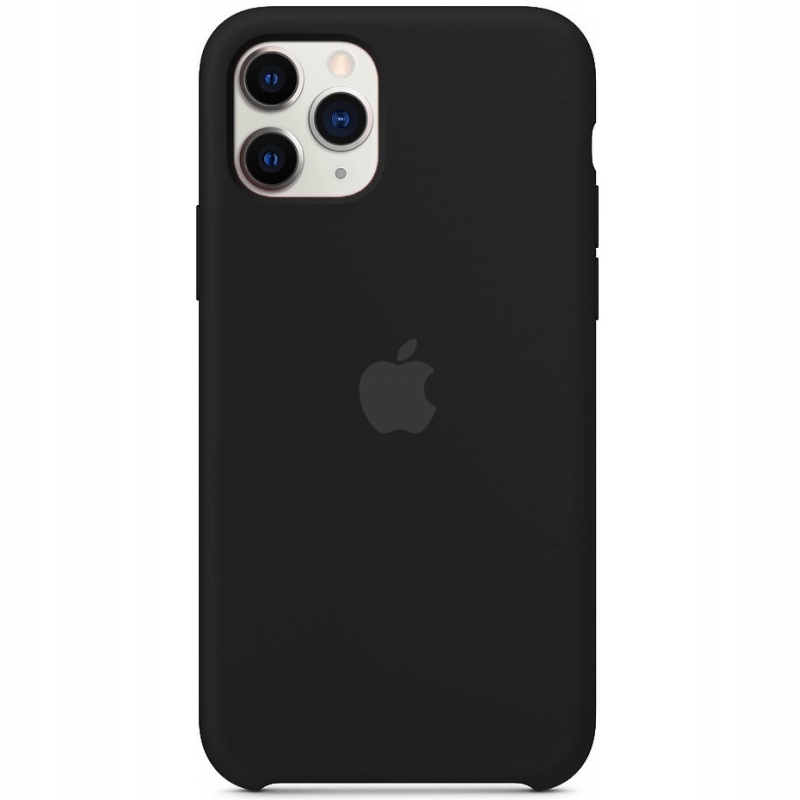Silikonowe Etui iPhone 11 Pro Max Czarne Matowe