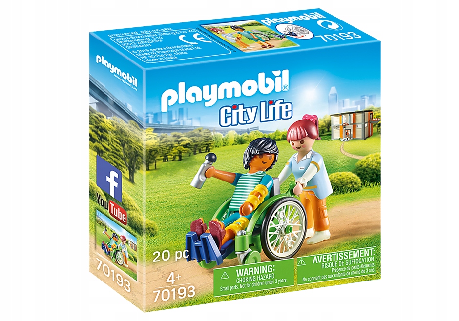 

Playmobil 70193 Pacjent na wózku inwalidzkim