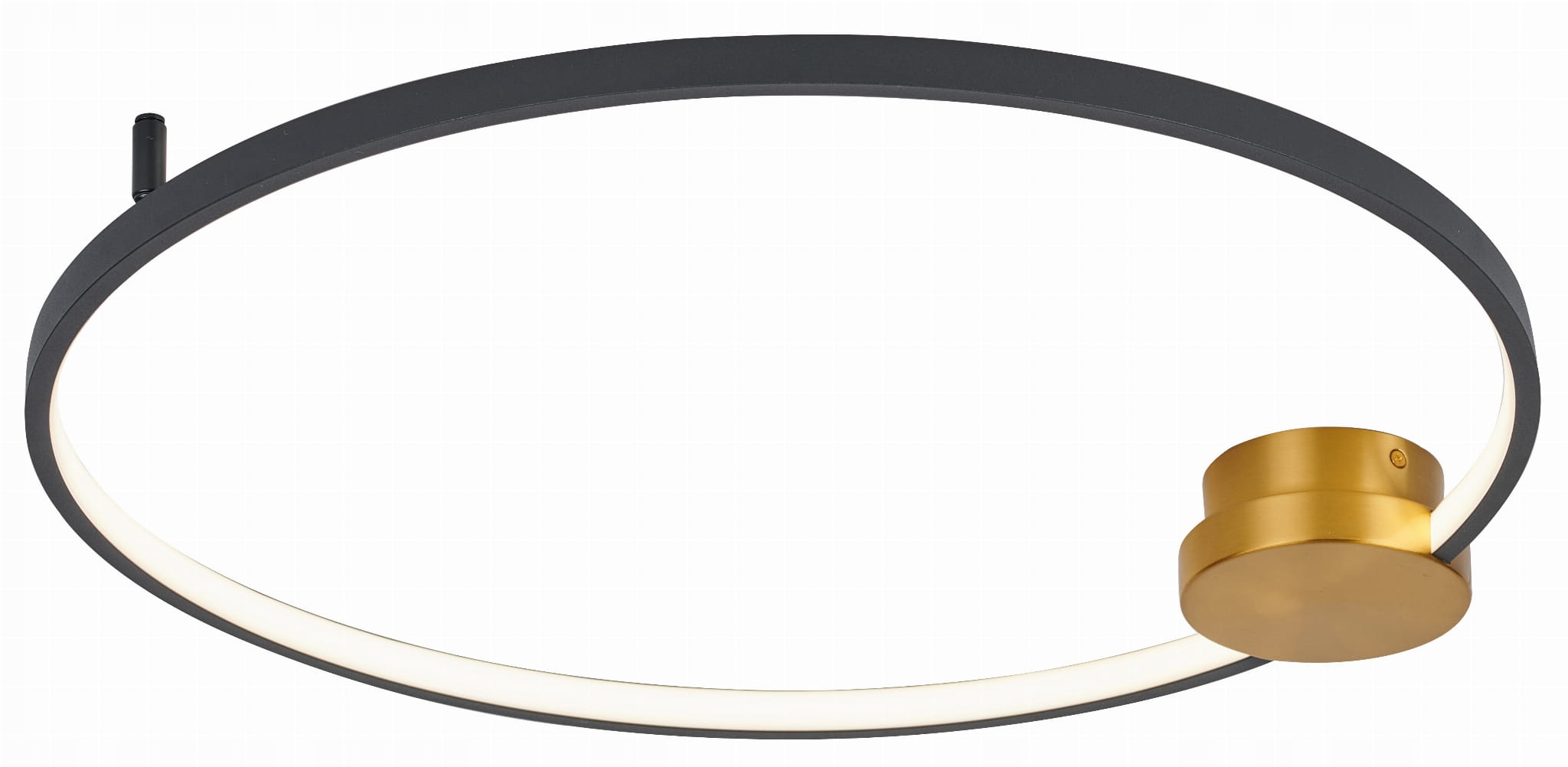 Moderný stropné svietidlo v tvare kruhu s prázdnym stredom do jedálne Condida Led