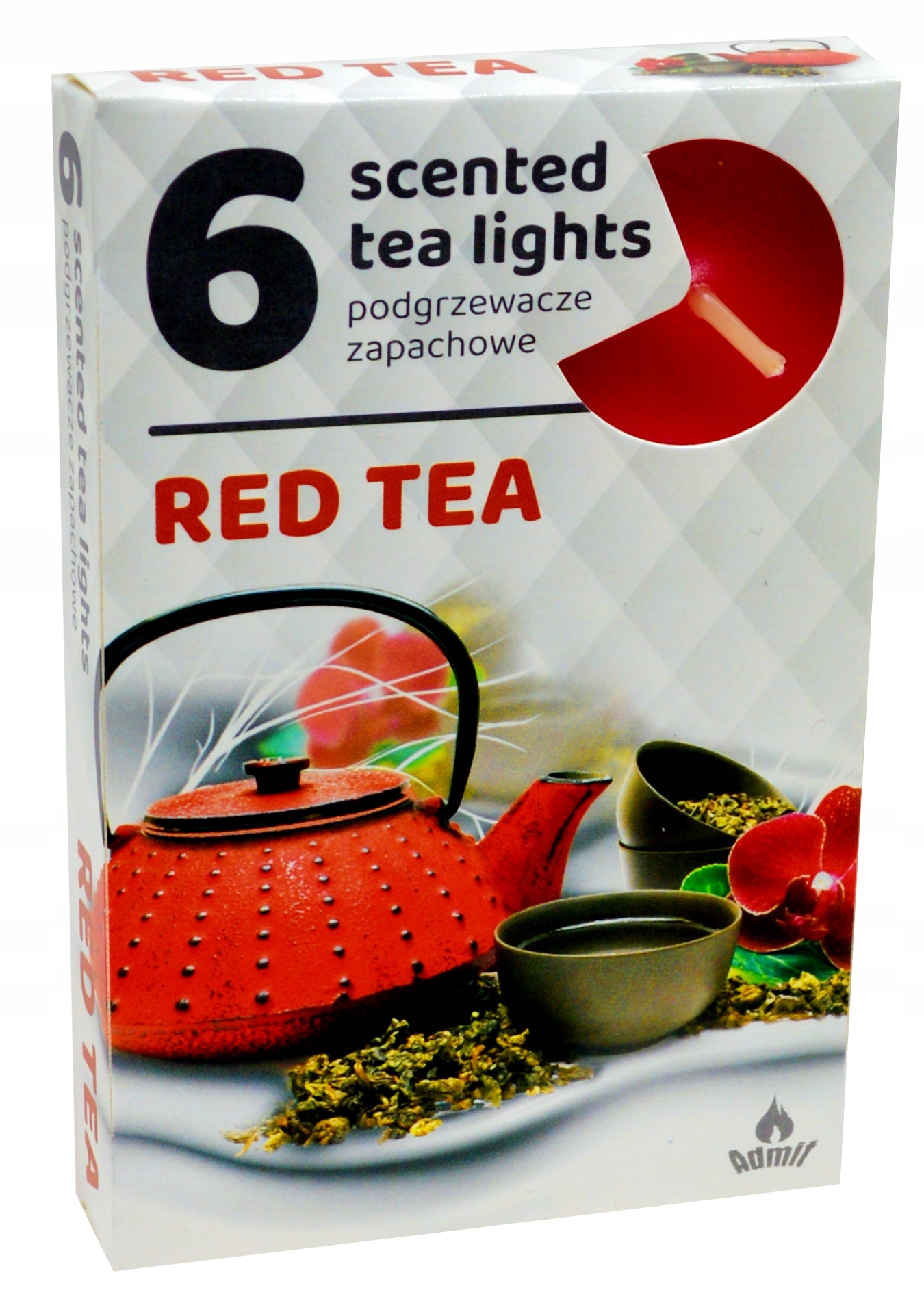 Podgrzewacze zapachowe 6 sztuk, zapach CZERWONA HERBATA