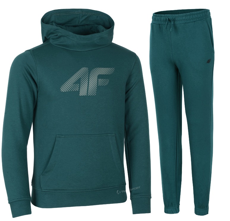 4F Ocieplany Chłopięcy Dres Komplet Bluza Kangurka Spodnie rozm 164