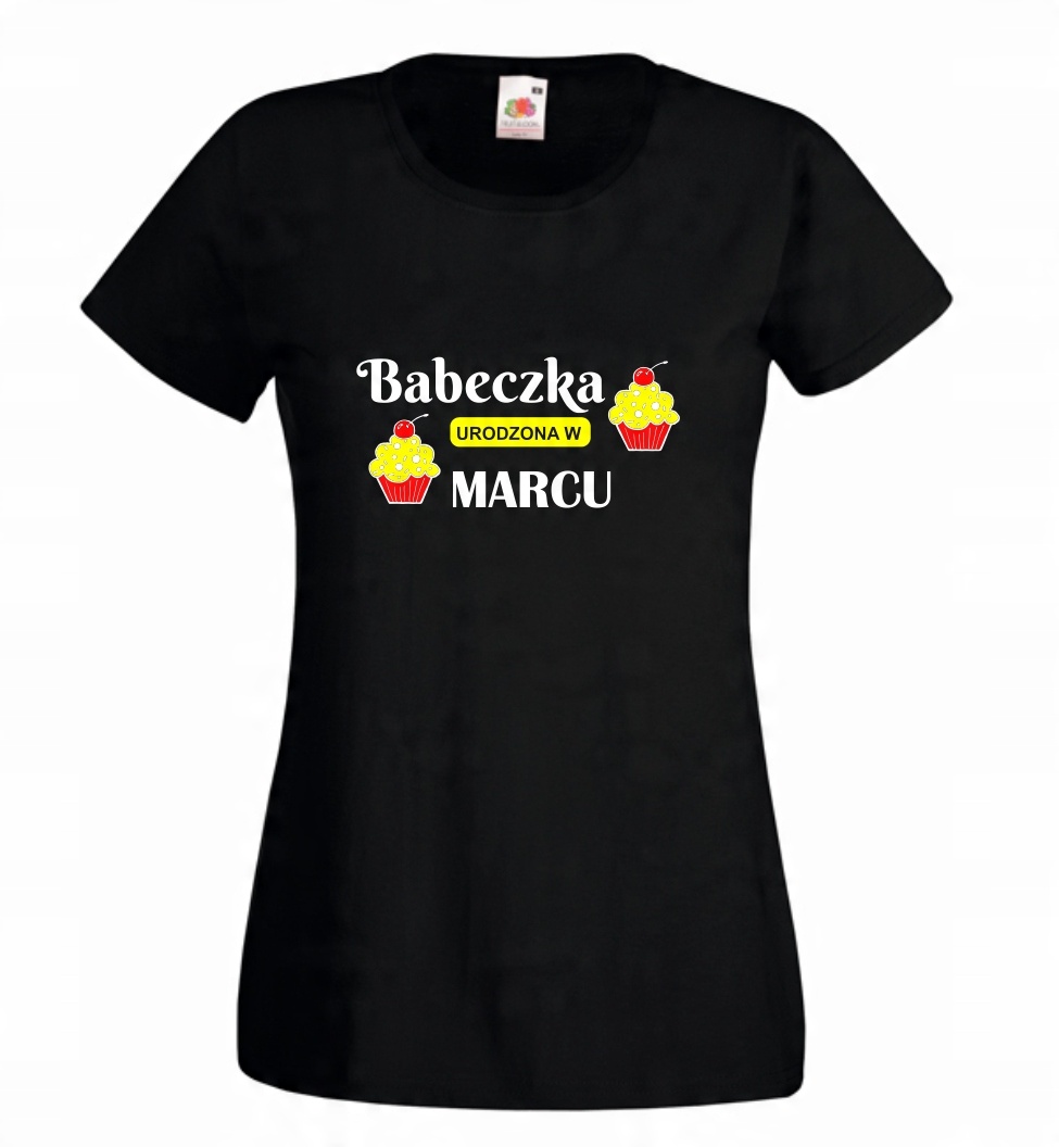 

Koszulka Babeczka Urodzona - Marzec r L