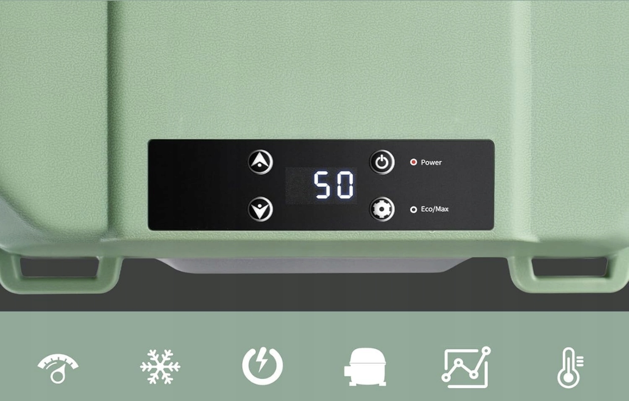 Przenośna lodówka z trybami MAX i ECO 17L AAOBOSI szara 60x33,4x32,4 cm Produkt wprowadzony do obrotu na terenie UE przed 13.12.2024 Tak