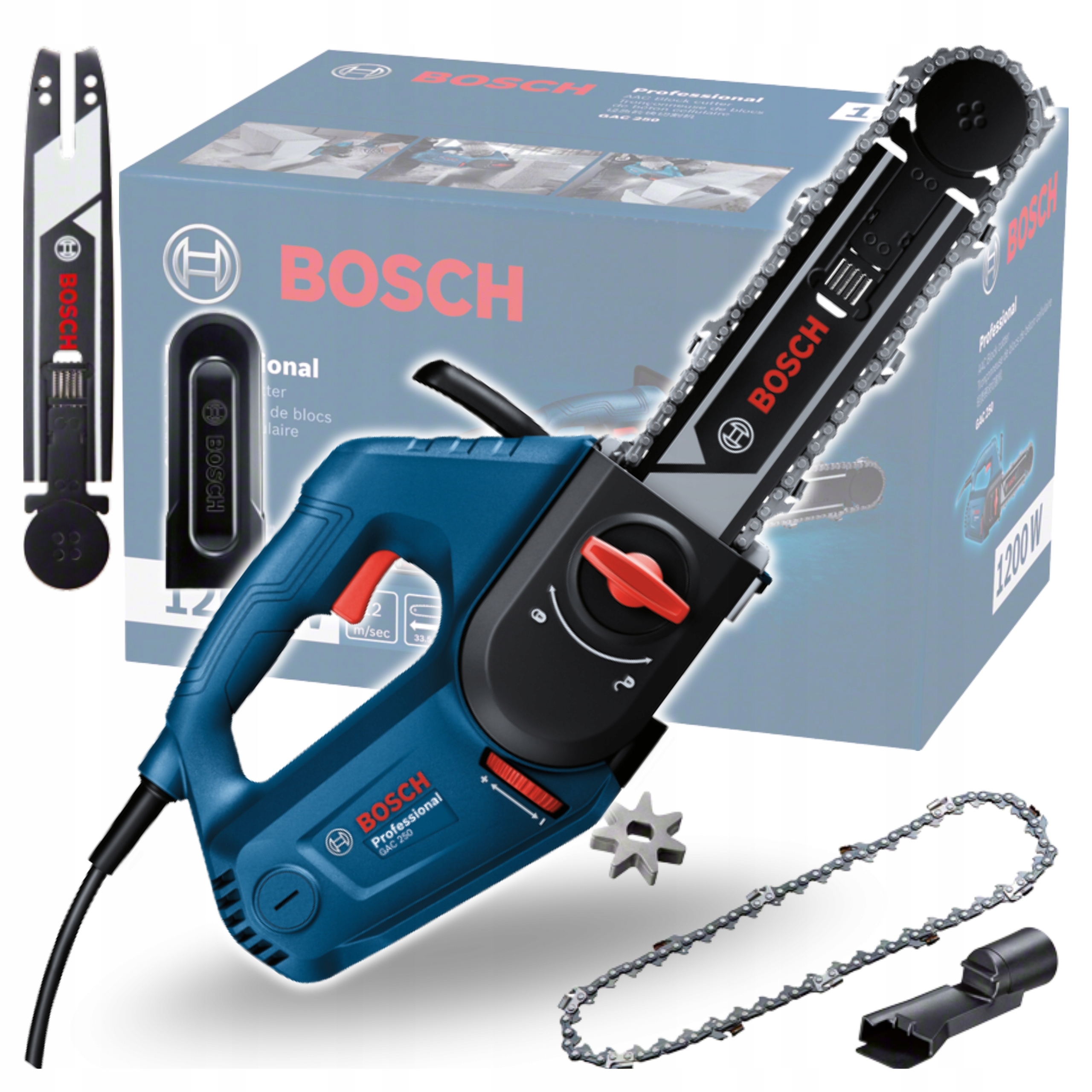 Bosch Professional Gac 250 Piła do bloczków z betonu 06012B6020