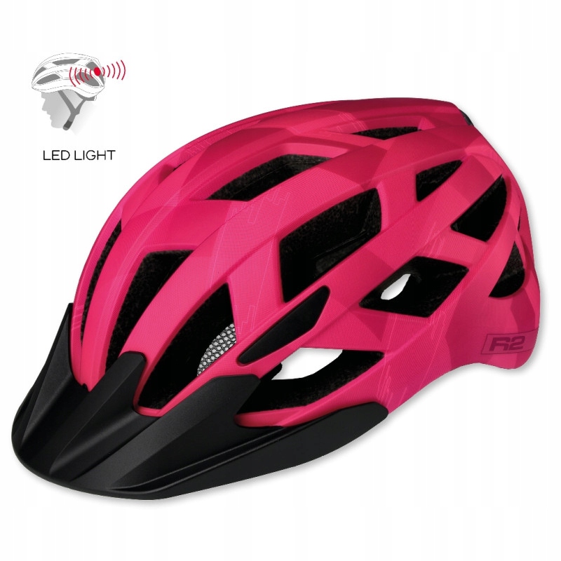 R2 Přilba Lumen Junior S (52-55 cm) růžová mat