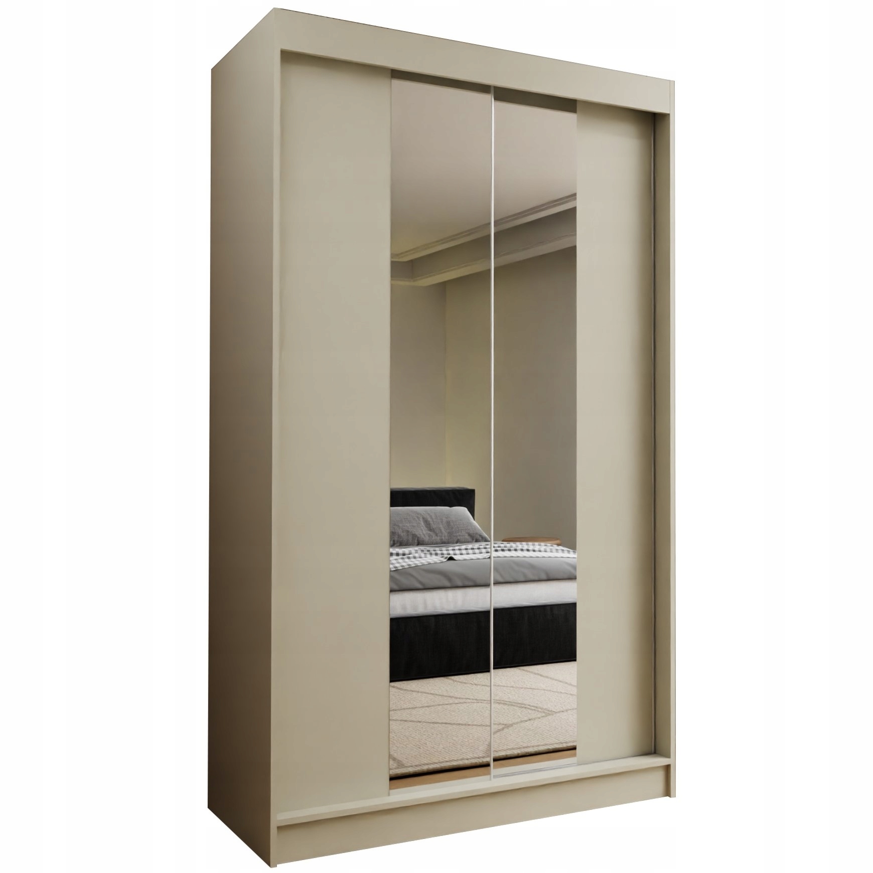 Skříň 120 cm se zrcadlem Skříň Dvoudveřová Kašmír