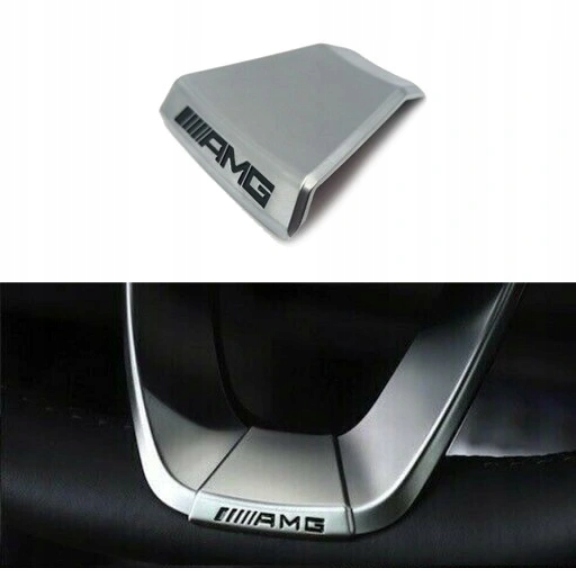 MERCEDES AMG МЕТАЛЛИЧЕСКАЯ ЭМБЛЕМА НА РУЛЕВОМ КОЛЕСЕ ОТ 2019