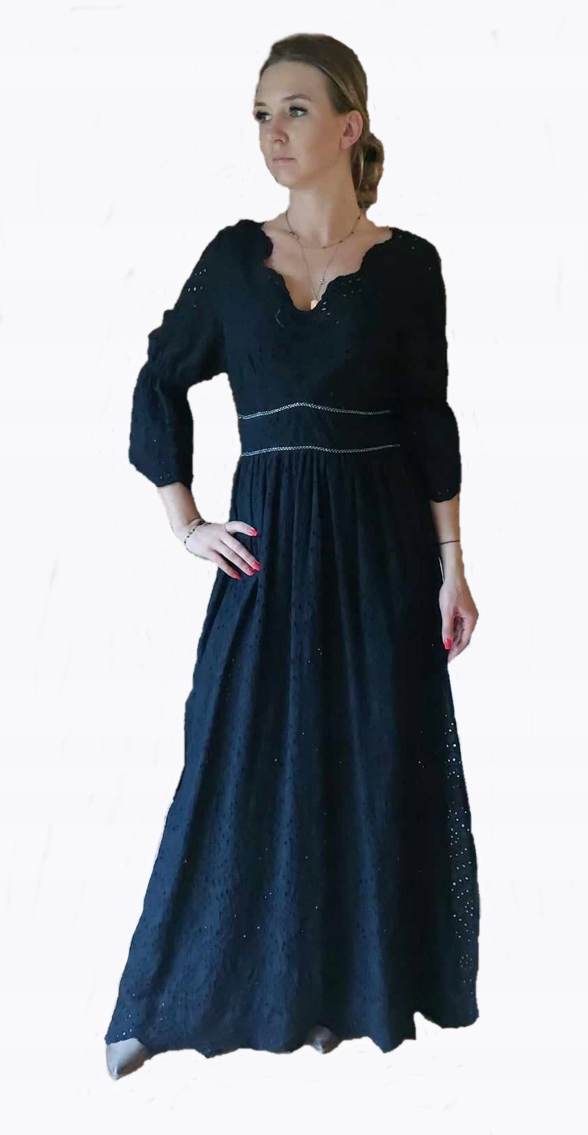 Dlouhé maxi šaty By O La La velikost 38 M