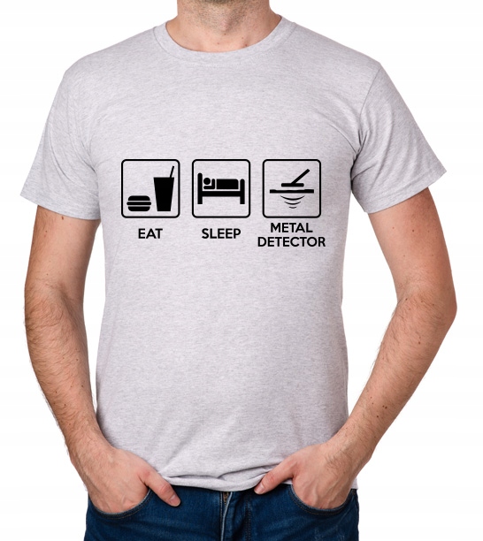 

koszulka Eat Sleep Metal Detector prezent