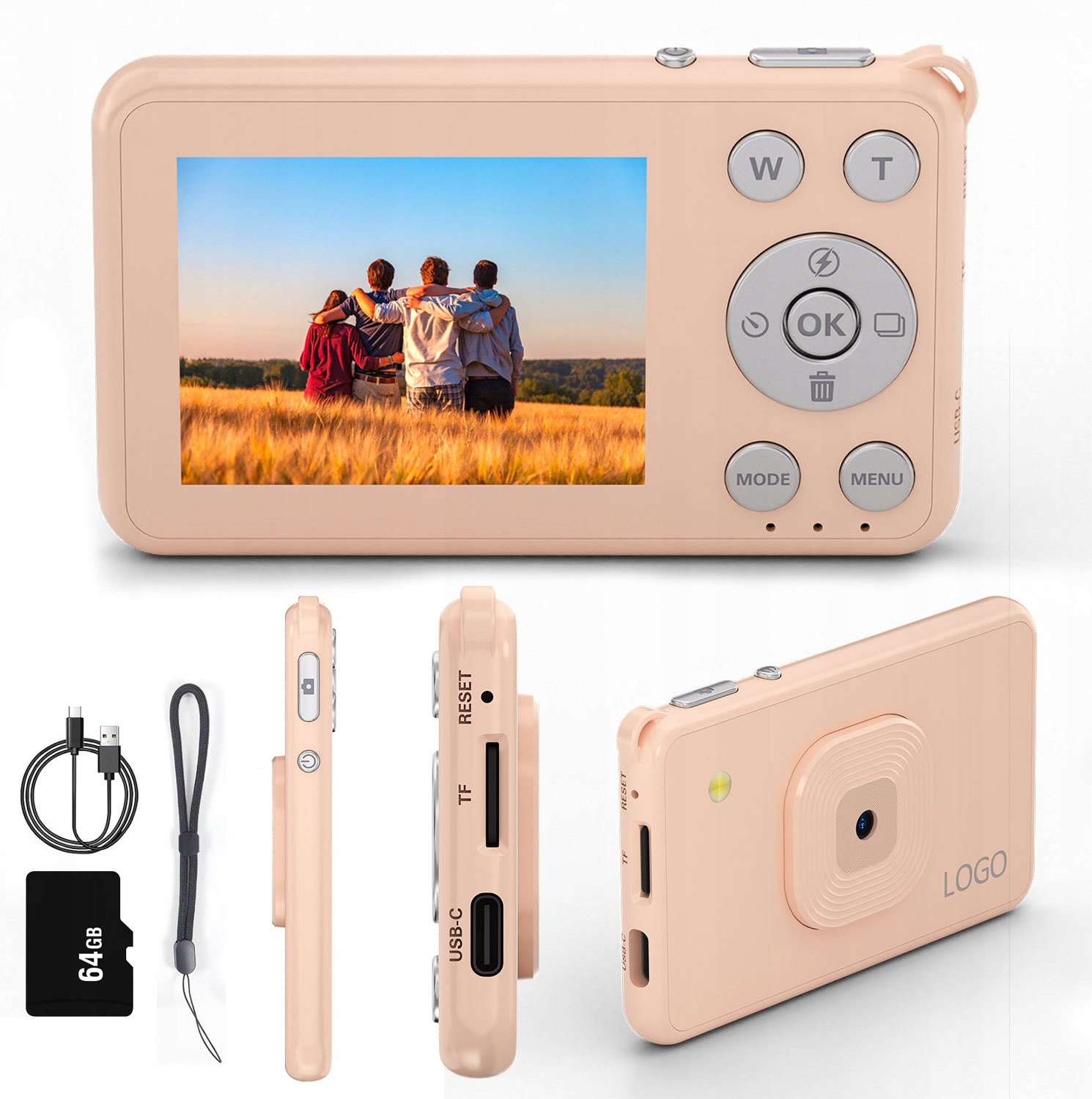 Digitální Fotoaparát 20 Mp Fhd 16X Digitální Fotoaparát S Automatickým Ostřením 64 Gb