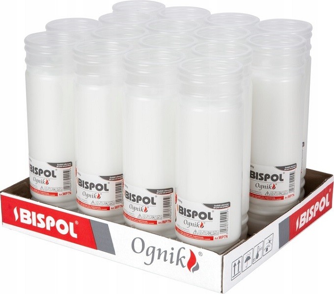 do hřbitovních svíček náplně do svíček Bispol WP7N 168H 16 Ks