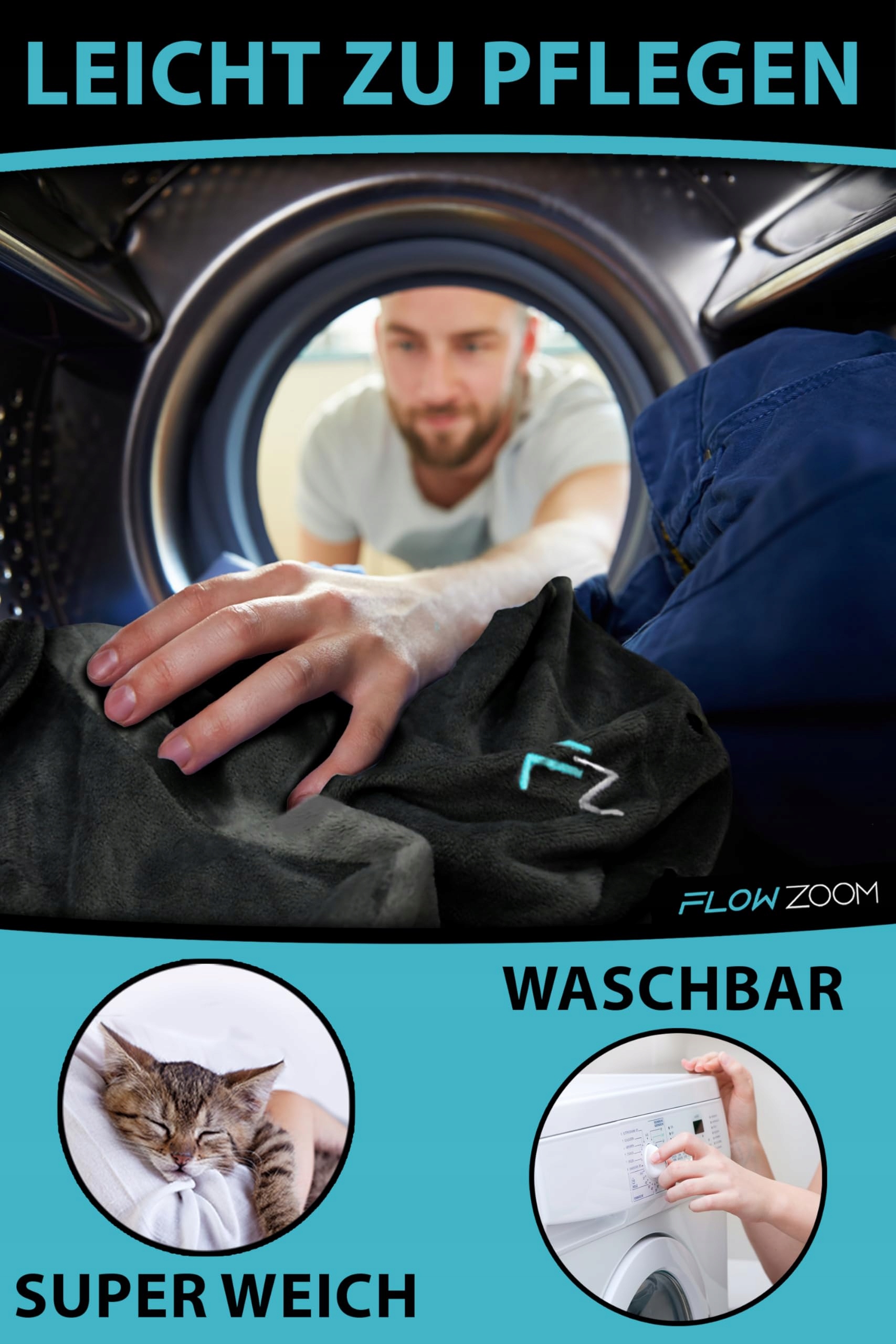 FLOWZOOM PODUSZKA ERGONOMICZNA NADMUCHIWANA NA SZYJĘ PODRÓŻNA — miniatura 9