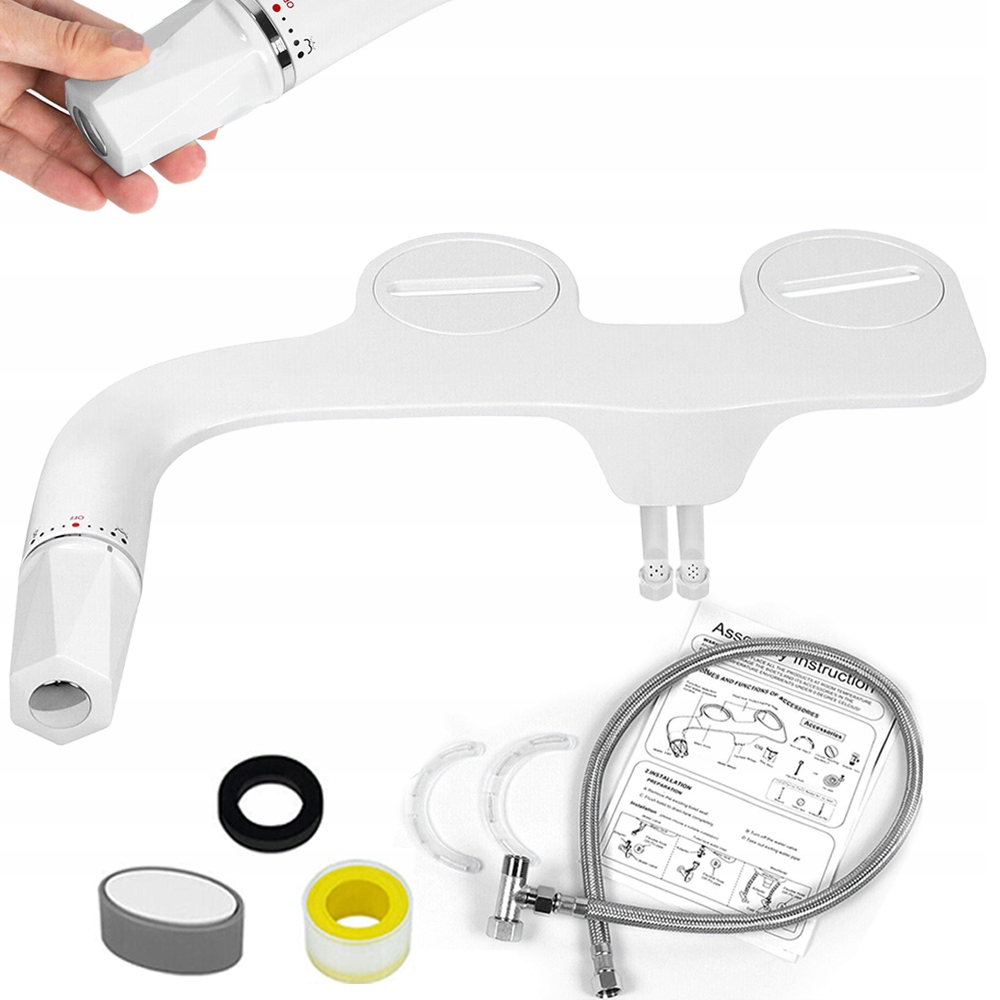 Nástavec Bidetu Na Wc Sprcha Na Sedátko Dvojitá Tryska