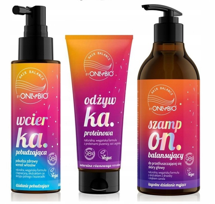 Zestaw Onlybio Only Bio Szampon Odżywka+ Wcierka