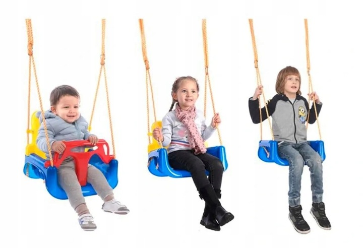 Huśtawka Ogrodowa Modułowa domowa dla Dzieci 3w1 Mocna na Linach Bezpieczna Marka inna