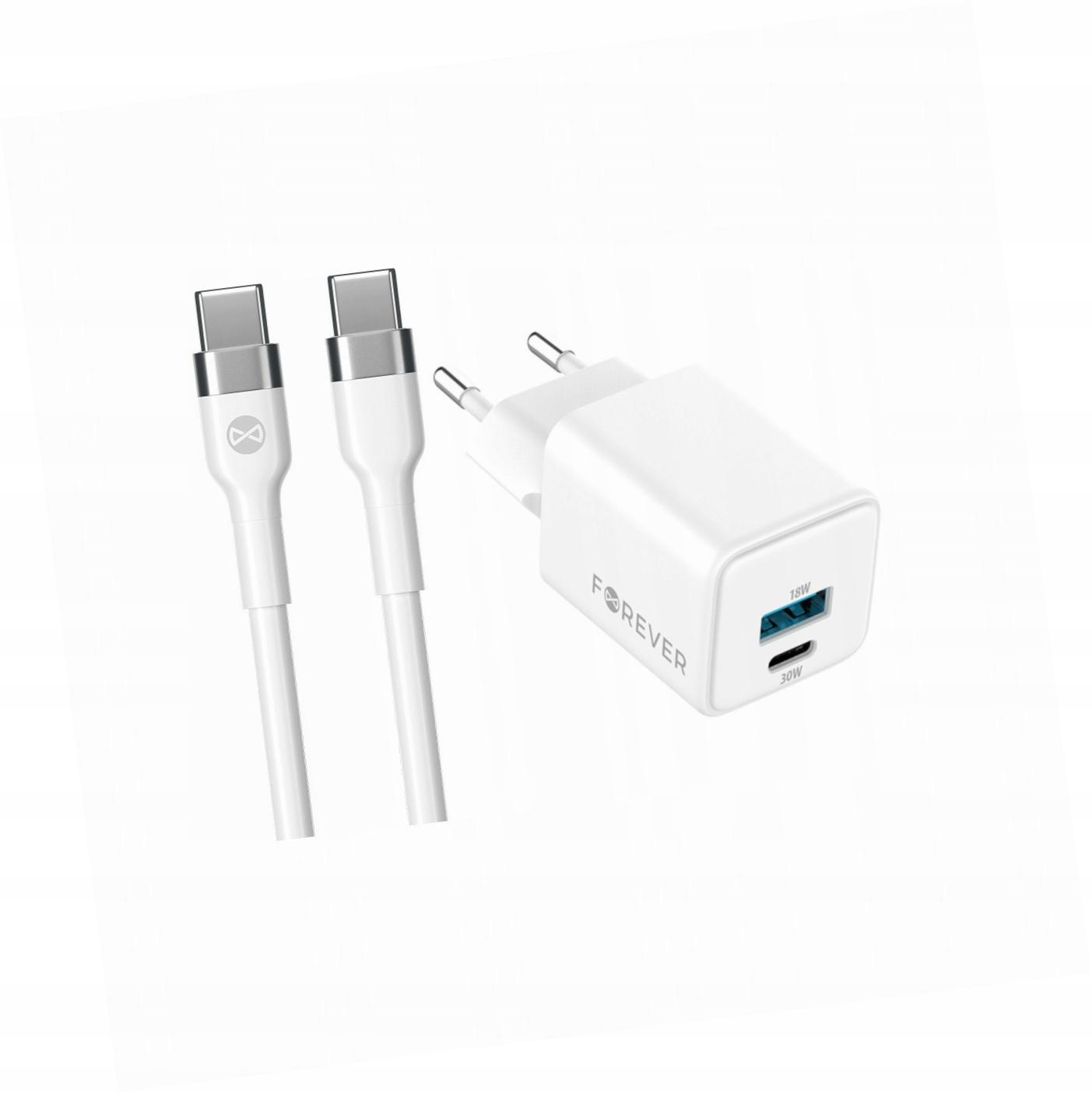 Szybka ładowarka GaN 30W Usb i Usb-c z kablem do Xiaomi 11T Pro 5G
