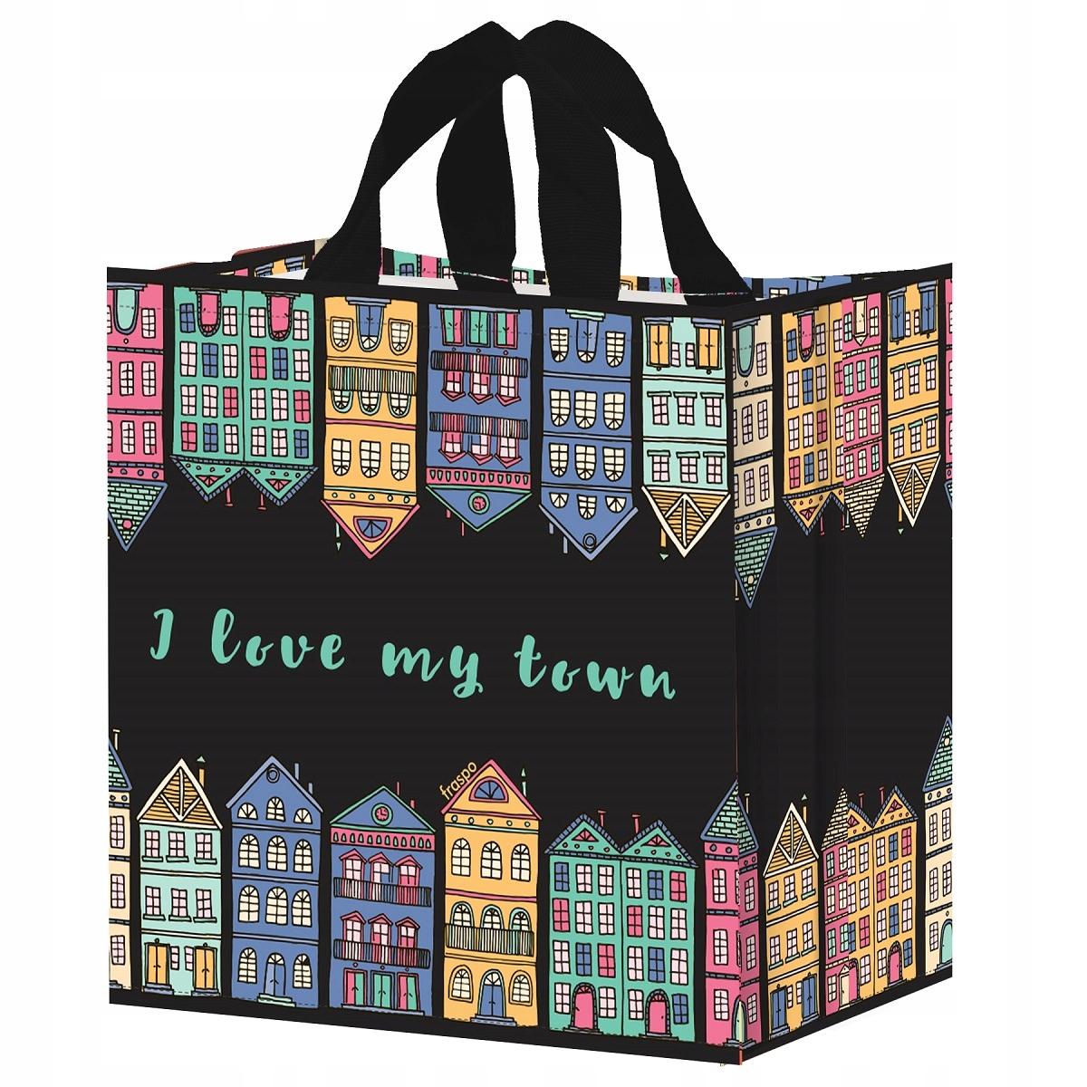 

torba zakupowa siatka 35x20x35cm czarna Miasto 24L