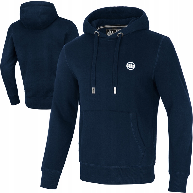 Pit Bull bluza Small Logo navy kaptur od Ari XL