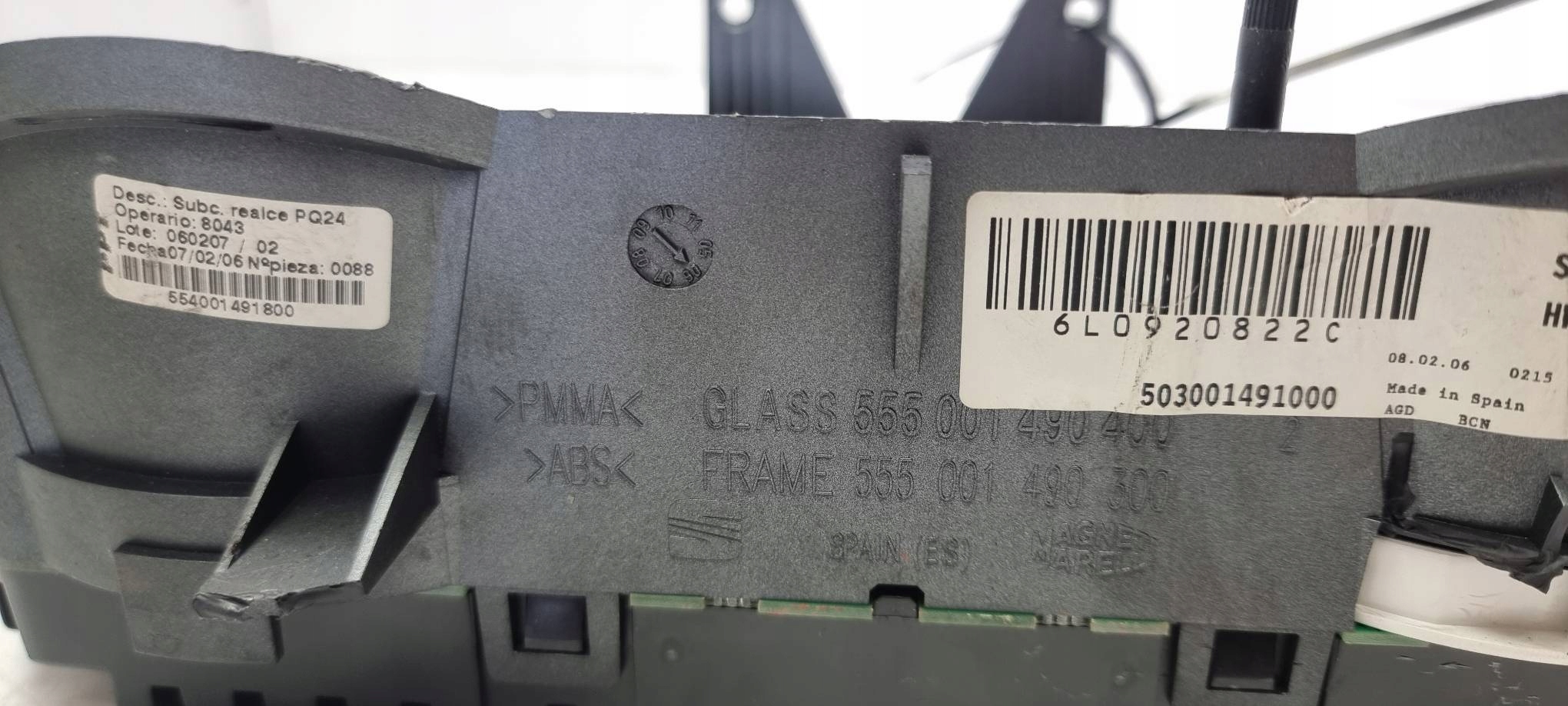 dials clock 503001491000 SEAT IBIZA III