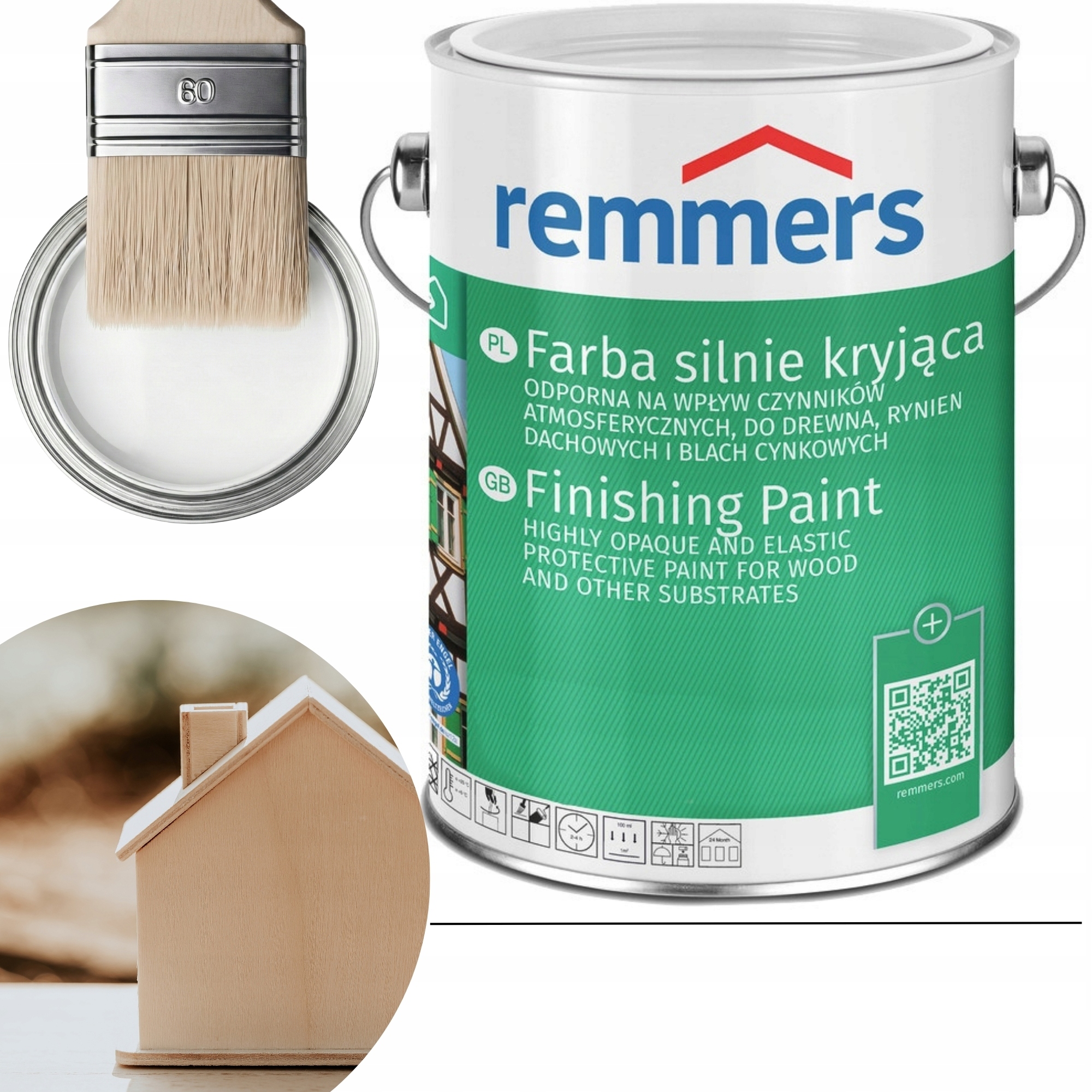 Remmers Krycí barva na dřevo 0,75L Bílá 9016