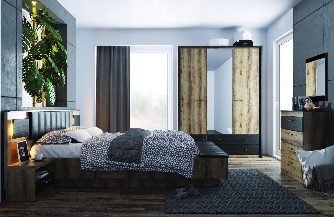 Duża KOMODA Z SZUFLADAMI do salonu 2D1W2S JG-09 Wysokość mebla 92 cm