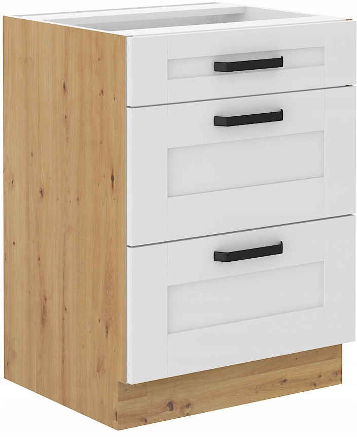 Kuchyňská Skříňka Stojící 60 3 Zásuvky Luna Artisan