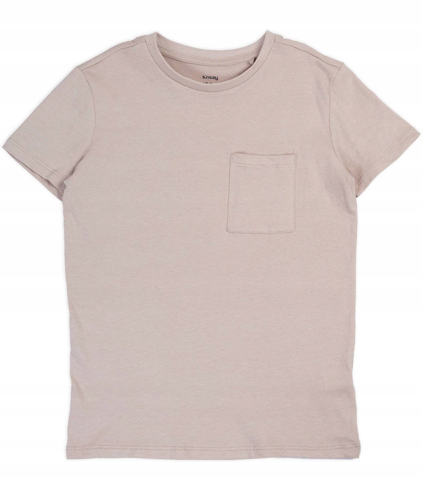 

Koszulka krótki rękaw beżowa chłopięce 140 Sinsay