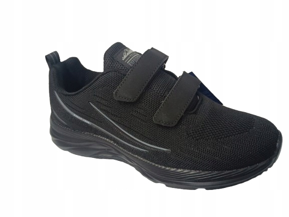 adidasy na rzepy r41 buty sportowe chłopięce czarne materiałowe