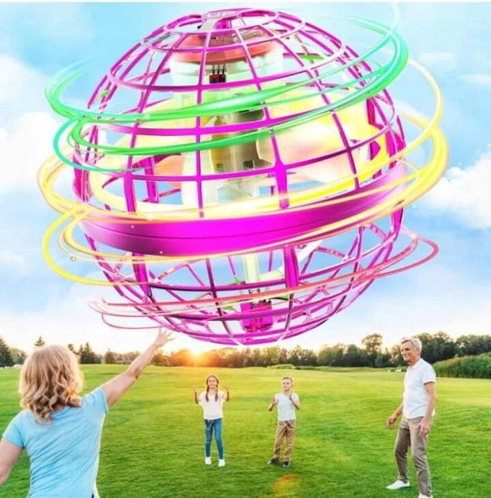 UCIEKAJĄCA KULA ZE ŚWIATŁEM PIŁKA LATAJĄCE UFO ŚWIECĄCA Z PILOTEM Marka bez marki