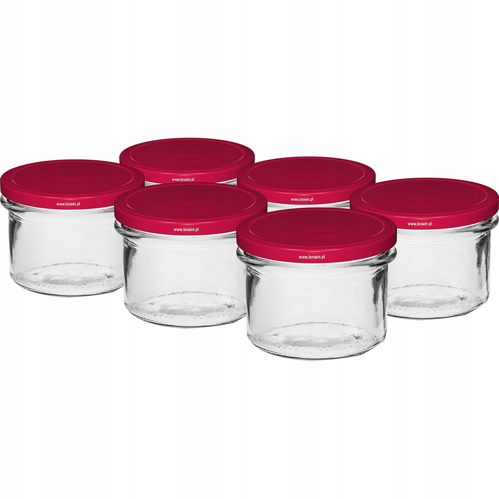 

6szt słoik słoiki 235ml bordowa zakrętka fi82