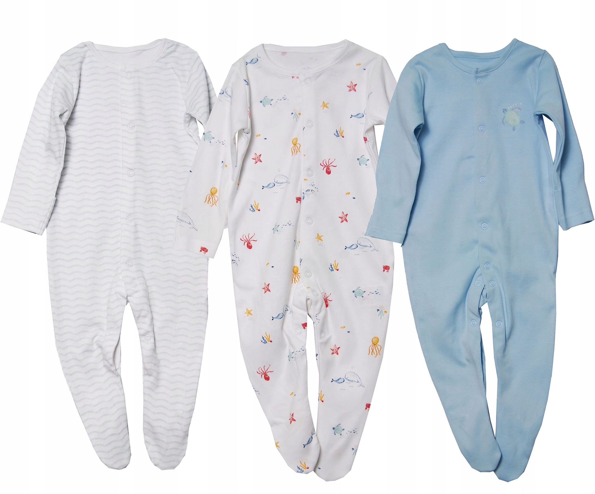 Mothercare 3-pak Pajac Pajacyk Śpiochy r. 74cm