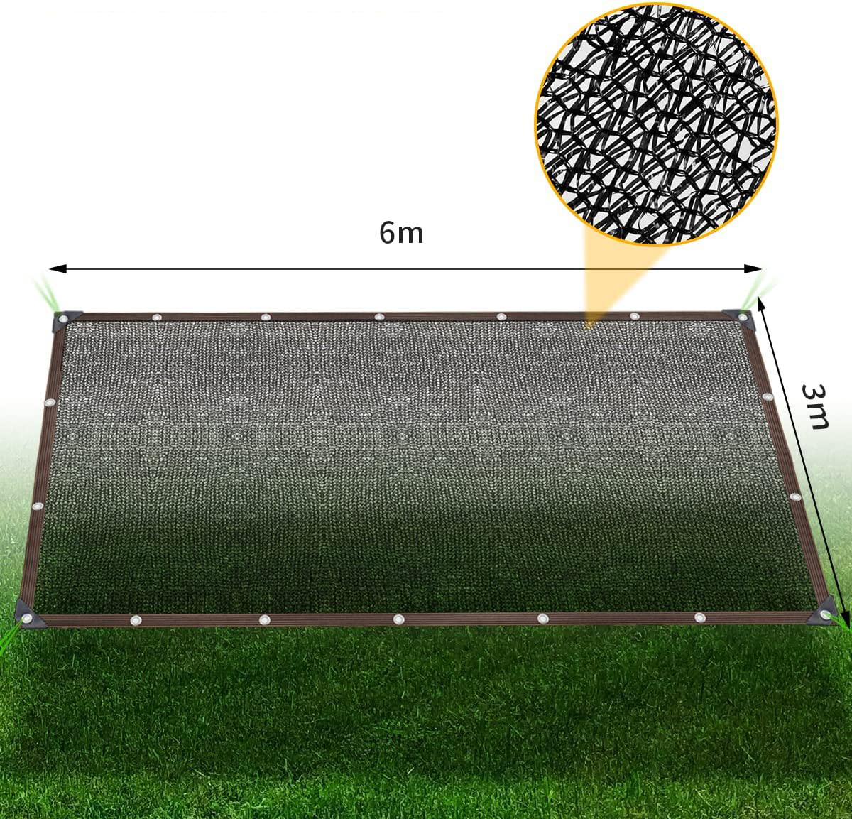 ŻAGIEL PRZECIWSŁONECZNY DO OGRODU SIATKA ZACIENIAJĄCA OCHRONA PRZED SŁOŃCEM Rodzaj inny