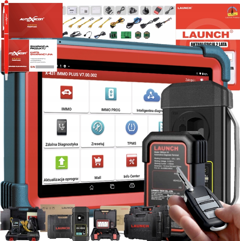 Launch X431 Immo Plus+xprog DoiP Canfd Verzia 23r