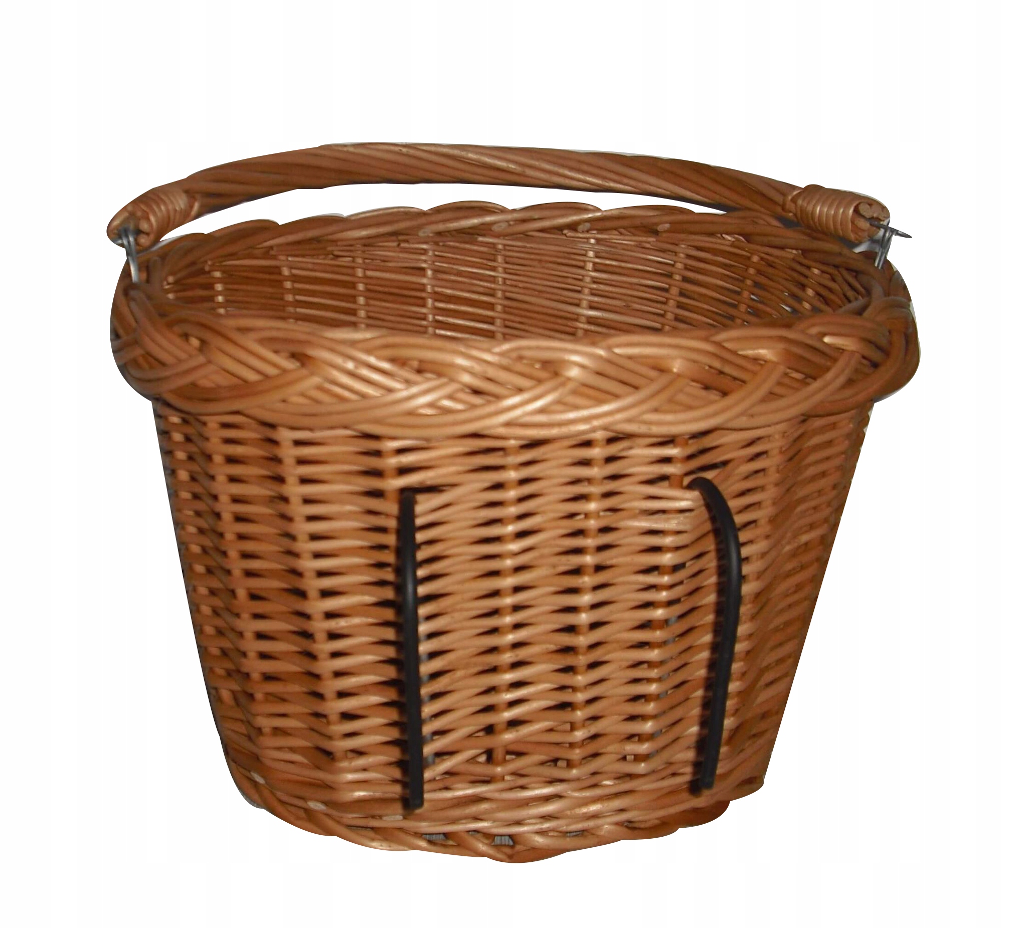 Wiklinowy koszyk na rower Dziecięcy Naturalny kosz rowerowy dla Dzieci