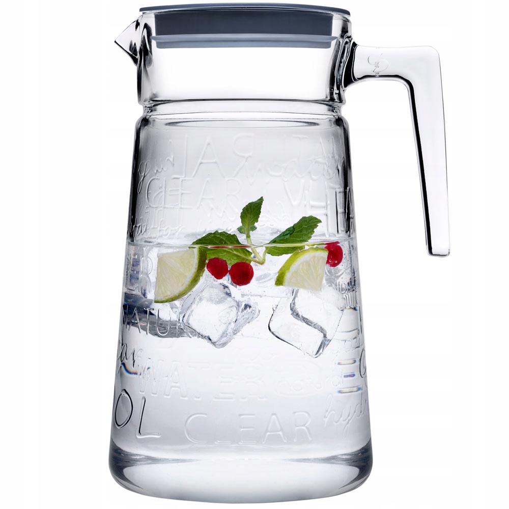 722209 PASABAHCE DZBANEK Z SZARĄ POKRYWKĄ 2 L