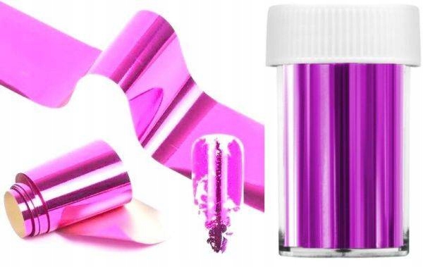 Folia Transferowa Do Zdobienia Paznokci Różowa