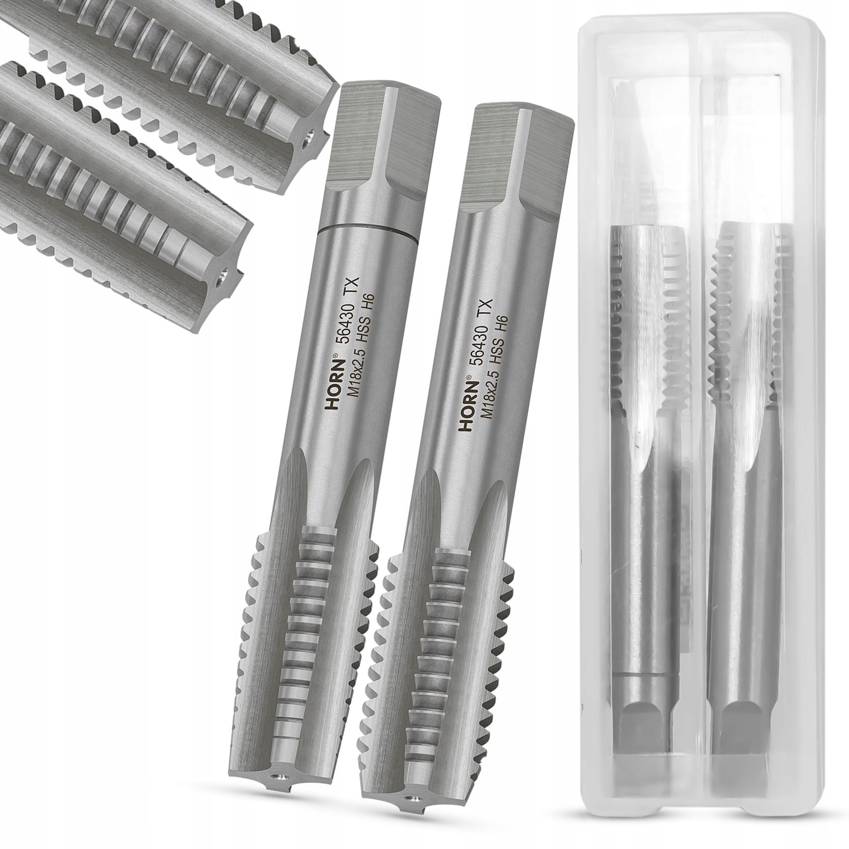 

Gwintownik M18 Ręczny M18x2.5mm 2 szt DIN-352/2P