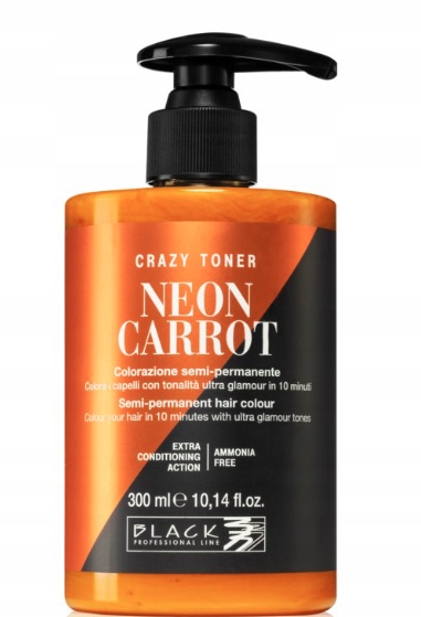 Black toner rudy maska ruda Neon Carrot 300ml