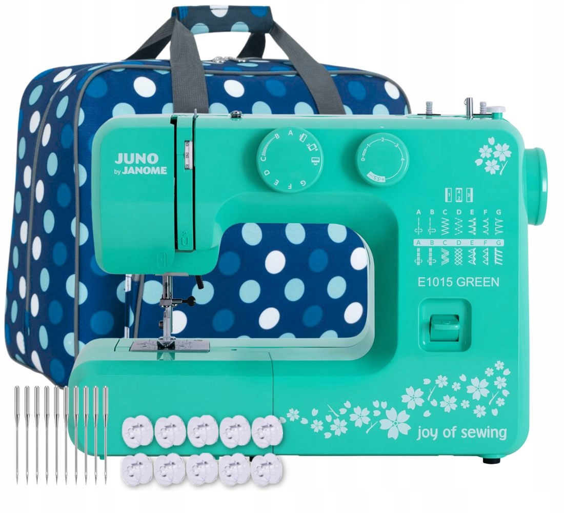 Maszyna Do Szycia Janome Juno E1015 Green +torba