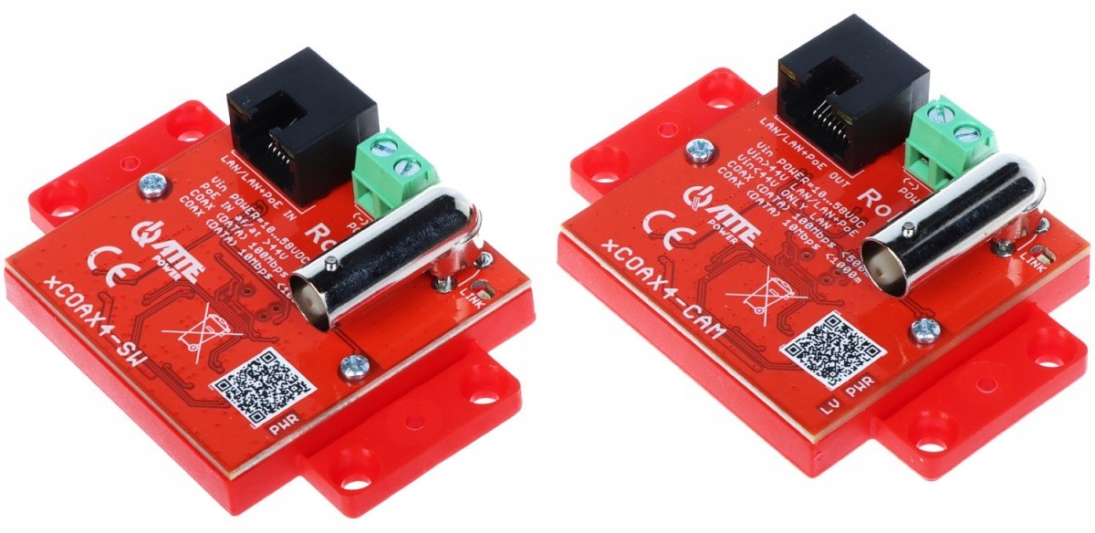 Sada Převodníků Utp Coaxial Pro Přenos Lan Poe XCOAX4-SET Komplet 2