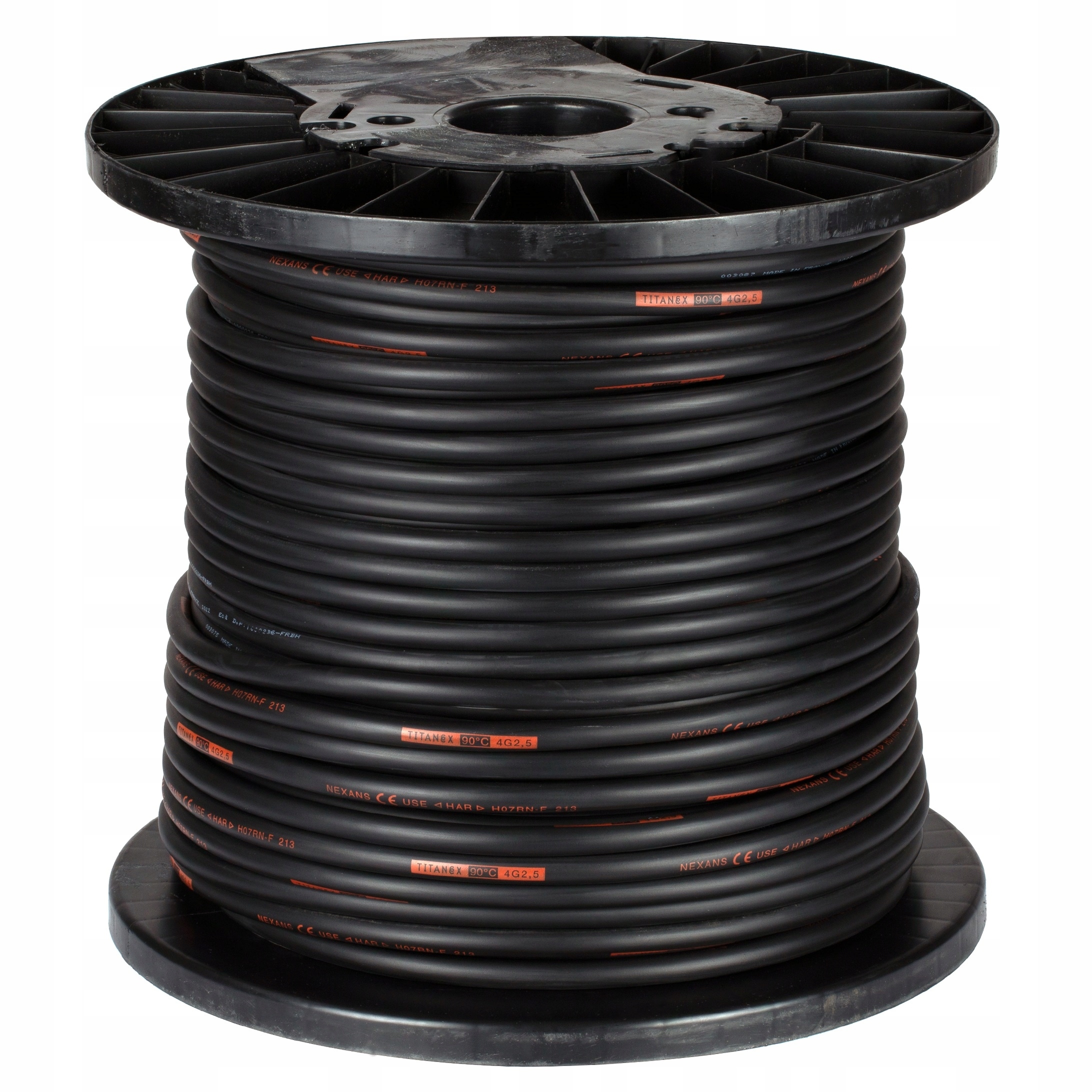 Kabel przewód gumowy Titanex H07RN-F Onpd 4x2,5 mm2 przemysłowy Nexans 100m