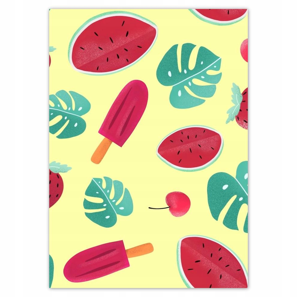 

Plakaty 50x70 Monstera Liść Lody Arbuz