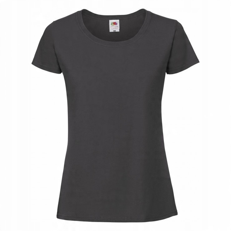 

T-shirt Fruit Ringspun Grafitowy roz L