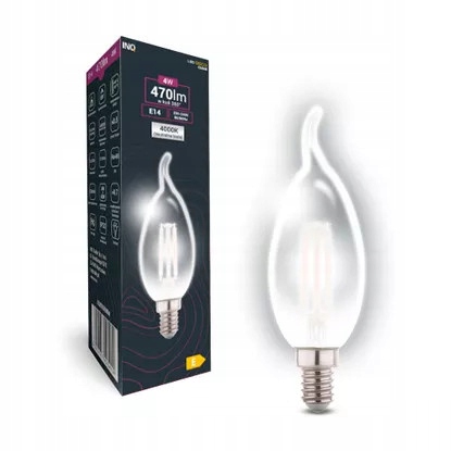 

Żarówka Dekoracyjna Led Płomyk E14 230V 4W Neutral