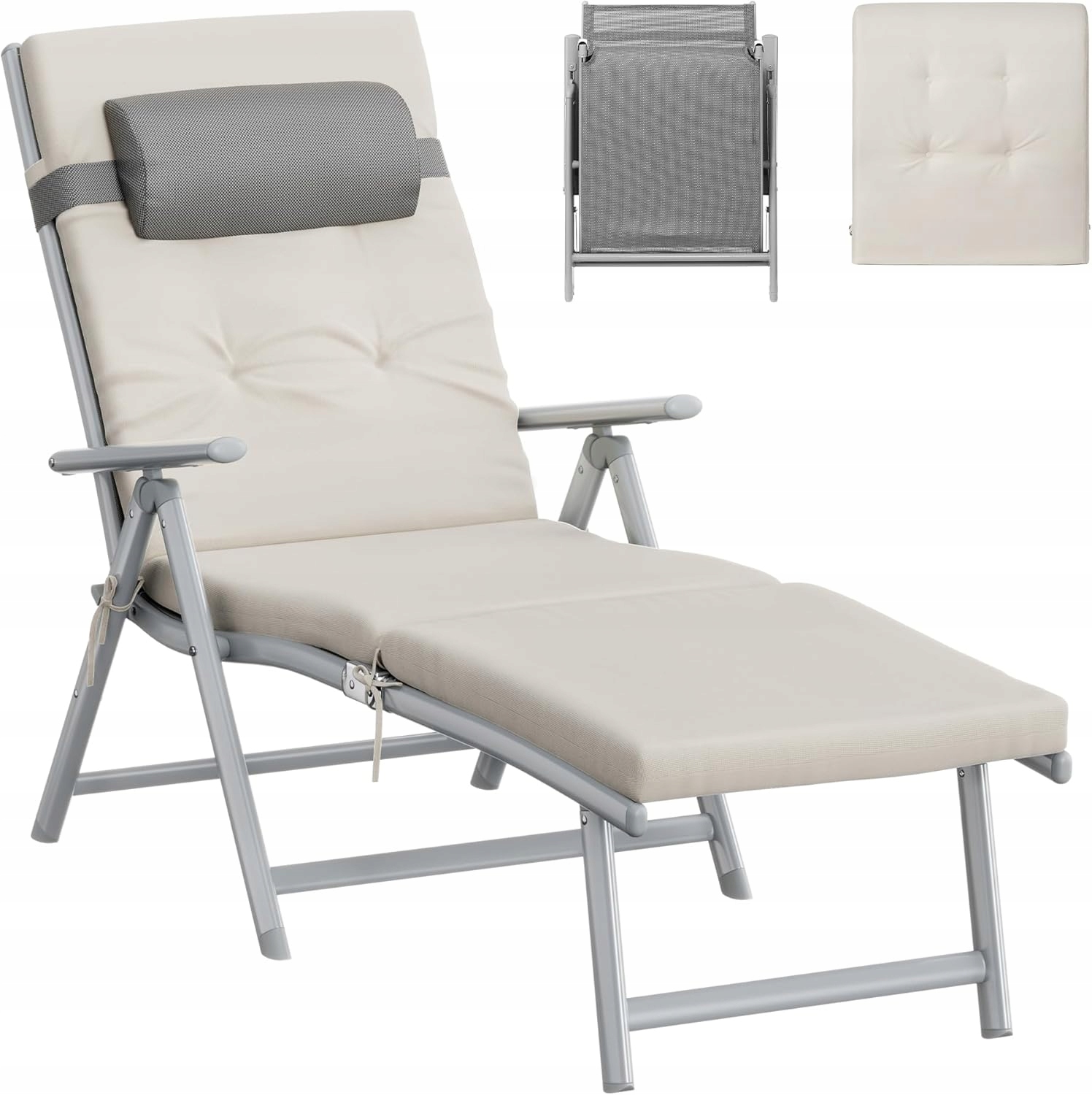 Ležadlo Songmics Skladací matrac 6 cm 150 kg